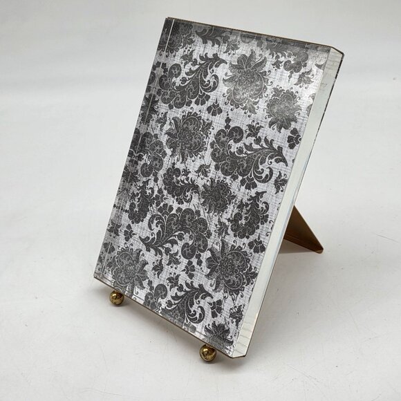 Burnes of Boston Frameless Picture Frame Gold Tone Metal 1/2" Glass 4.5"x6.5" - Picture 4 of 8